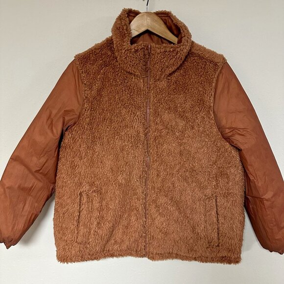 Madewell Reversible Sherpa Puffer Jacket - Picture 9 of 14
